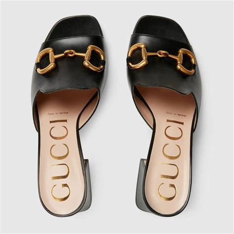 gucci horsebit slide sandals.